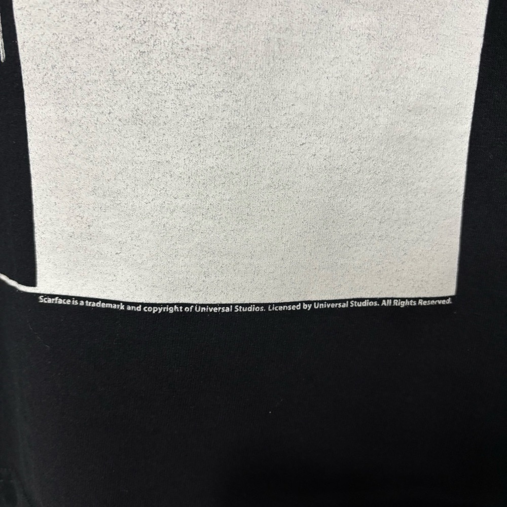 Scarface Graphic Tee - Black‎ with Red & White Print - Picture 3 of 7